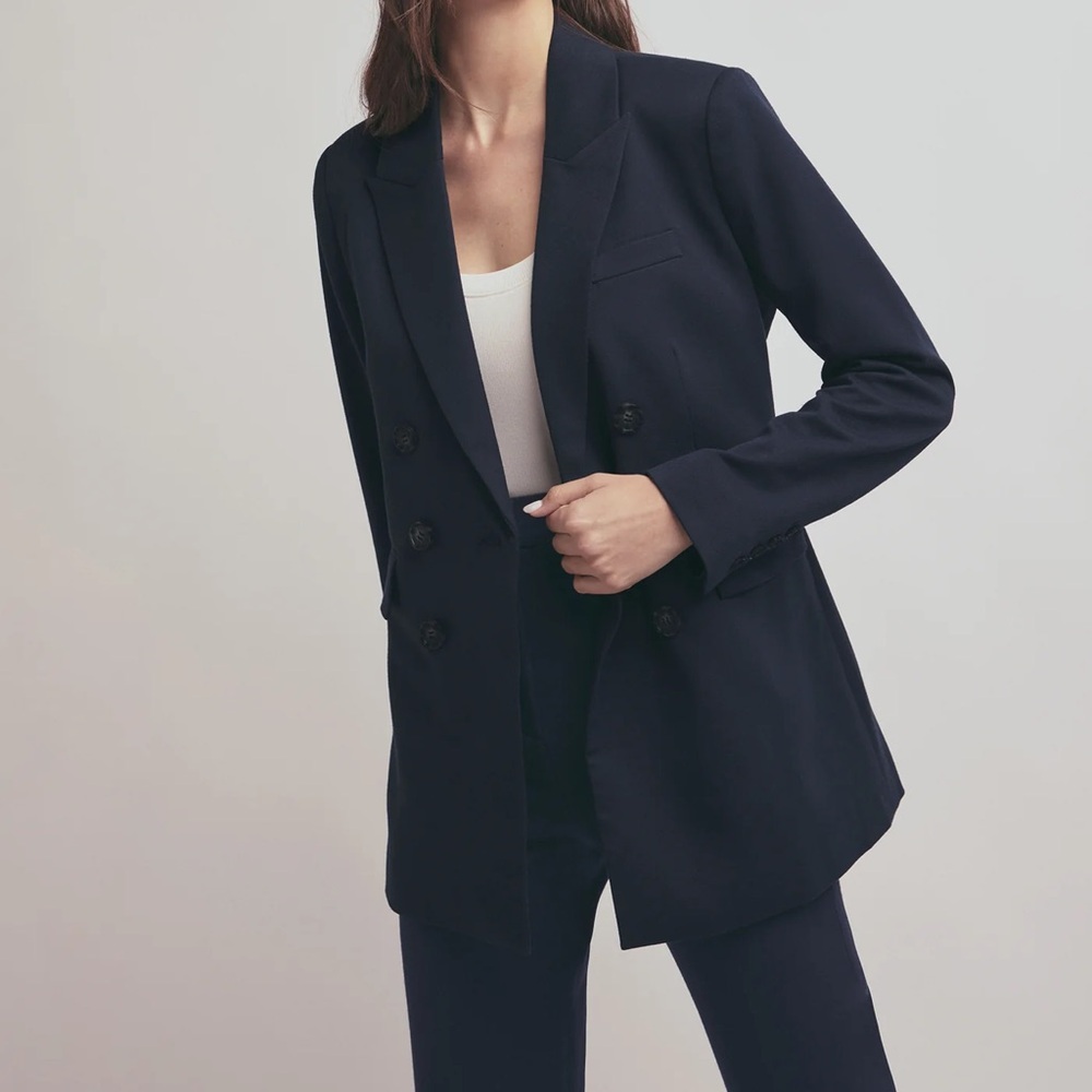 NWT Favorite Daughter Phoebe Navy Blazer